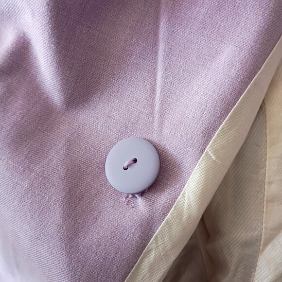 ZARA Women’s Lilac Double Breasted Front Button Blazer Chic | Size S - Picture 5 of 10